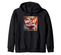 Graffiti My Cat is My Valentine Bengal Street Sweat à Capuche