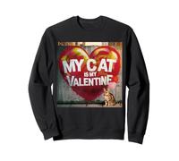 Graffiti My Cat is My Valentine Bengal Street Sweatshirt