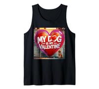 Graffiti My Dog is My Valentine Caniche Street Débardeur