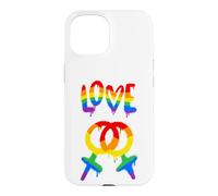 Graffiti Paint Police Symboles d'amour Graphique Coque pour iPhone 15