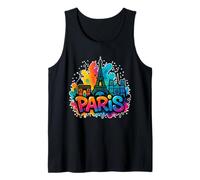 Graffiti Paris Skyline Souvenir - Street Art Débardeur