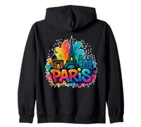 Graffiti Paris Skyline Souvenir - Street Art Sweat à Capuche