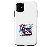 Graffiti politique - Vote, civique - Voter est radical graphique Coque pour iPhone 11