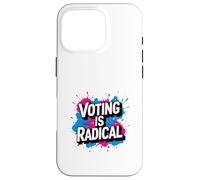 Graffiti politique - Vote, civique - Voter est radical graphique Coque pour iPhone 16 Pro
