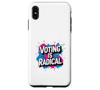 Graffiti politique - Vote, civique - Voter est radical graphique Coque pour iPhone XS Max