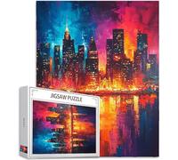 Graffiti Puzzle 1000 Pièces Adultes, Grand Bois Puzzle Ville Motif Désign, 75x50cm Jigsaw Bricolage Artisanat 14 Ans Activité Familiale Emballage Cadeau pour Decoration Murale Maison Chambre, Model626