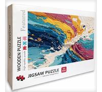 Graffiti Puzzle 4000 Pièces Adultes, Couleur Puzzle Bois 141x87cm, Adultes Jeu éducatif Défi énigme avec Une Boîte d'emballage Exquise, Jeu Relaxant Détente Collection, pour Decoration Chambre, 7-4812