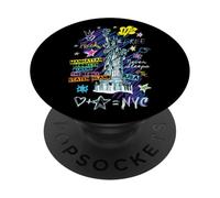 Graffiti Spray Statue Liberté Peindre USA Liberté Cadeau PopSockets PopGrip Adhésif
