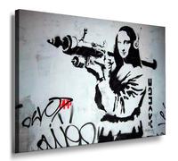 Graffiti street art banksy toile imprimée 100 x 70 cm en toile fotoleinwand24 impression sur toile style pop art déco tendue