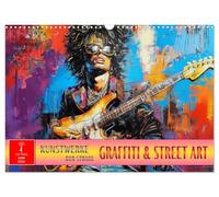 Graffiti & street art - œuvres d'art de la rue, Version française (Calendrier mural 2026 DIN A3 portrait), Calendrier CALVENDO mensuel
