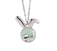 Graffiti Street Life Culture Attitude Art Lapin Collier Pendentif Lapin Animal Bijoux Cadeau
