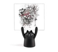 Graffiti Street Pirate Gouvernail L Motif Mémo Dessin animé Chat Noir Décoration