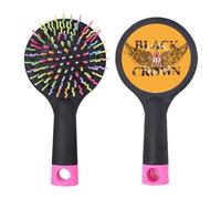 Graffiti Street Star Wings Crown Pattern Salon Brosse à cheveux démêlante Base coussin