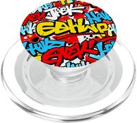 Graffiti Tags Urbain Street Art Lettres Grasses Design PopSockets PopGrip pour MagSafe