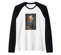 Graffiti Van Gogh Portrait - Colorful Pop Art Street Style Manche Raglan