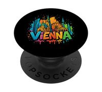 Graffiti Vienna Skyline Souvenir - Street Art PopSockets PopGrip Adhésif