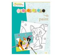 Graffy Paint, Chat 20x20 cm - Vert