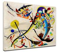 GRAFIC Cadre Kandinsky L'oiseau - KANDINSKY The Bird - toile cadre impression (CADRE AVEC STRUCTURE EN BOIS, CM 90X75)