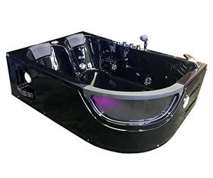 GRAFICA MA.RO SRL BAIGNOIRE BALNEO BAIN Model Pegaso 180 x 120 cm ANGLE TOURBILLON MASSANTE SPA 2 PERSONNES CHROMOTHERAPIE, Alcôve