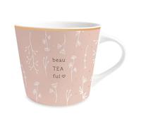 Grafik-Werkstatt beauTEAful, 61492, Tasse à café d'atelier, 100% or véritable, 420 ml, rose