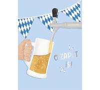 Grafik-Werkstatt Carte de vœux d'anniversaire, musicale, avec son et reprise de la chanson « O'zapft is ! »