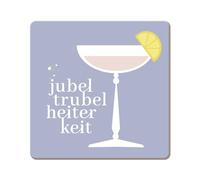 Grafik Werkstatt Dessous-de-Verre Amusant en liège | Jubel Trubel Raid