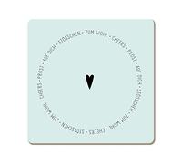 Grafik Werkstatt Dessous de Verre Amusant en liège - pour Le Bien - Multicolore