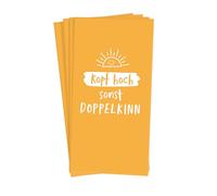 Grafik Werkstatt Lot de 10 mouchoirs avec inscription en allemand | Idée cadeau | Tête haute