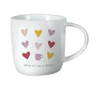 Grafik-Werkstatt Tasse à café en porcelaine avec inscription en allemand 300 ml