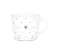 Grafik-Werkstatt Tasse à expresso en porcelaine 100% or véritable, 50 ml, motif cœur