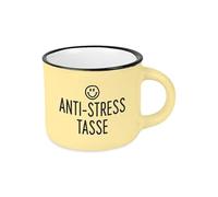 Grafik-Werkstatt Tasse à expresso vintage | Mini tasse en céramique à offrir | 95 ml | Tasse anti-stress | Gris