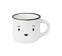 Grafik-Werkstatt Tasse à expresso vintage | Mini tasse en céramique à offrir | 95 ml | Visage homme, blanc