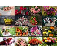 Grafika - Collage - Bouquets de Fleurs, Puzzle 1500 Pièces - Nature & Forêt - Puzzle Adulte - Fabriqué en France