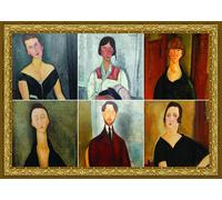 Grafika Collage Modigliani - Pièces