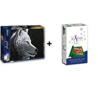 Grafika Puzzle 1000 pièces - Schim Schimmel - Wolf Light + Tapis