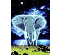 Grafika - Spirit of Africa, Puzzle 1000 Pièces - Elephant Cosmique dans la Savane - Puzzle Adulte - Fabriqué en France