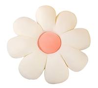 Grafingy Oreiller en Forme de Fleur - Coussin de Sol en Forme de Fleur - Coussin Doux en Peluche pour Chambre à Coucher, canapé, lit, Lecture (38,1 cm, Blanc)
