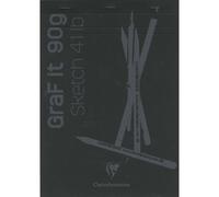 GraF'it bloc agrafé 80F A4 90g - Noir