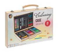 Grafix boîte de peinture bois 86 pièces 33x23cm