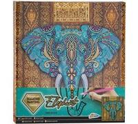 Grafix - Canvas Diamond Painting Elephant, 30x30cm 260010 G