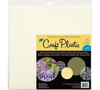 Grafix Lot de 25 feuilles de plastique pour loisirs créatifs, 30,5 x 30,5 cm, blanc opaque 010, multicolore