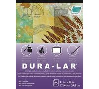 Grafix Lot de 25 Feuilles Dura-Lar Transparentes de 27,9 x 35,6 cm, alternatives en acétate, Surface Brillante pour revêtements de Protection, pochoirs, séparations de Couleurs, Applications de