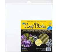 Grafix Lot de 4 feuilles en plastique opaque Blanc .010 Multicolore 30,5 x 30,5 cm