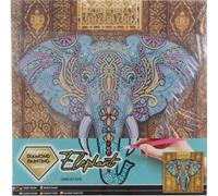 GRAFIX Peinture au diamant sur cadre Eléphant 30x30cm