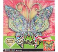 GRAFIX Peinture au diamant sur cadre Papillon 30x30cm