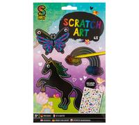 Grafix Scratch Art 4 feuilles + feuille d'autocollants