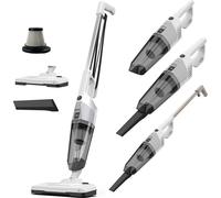 Grafner Aspirateur à manche 2en1 Turbo, technologie cyclonique, filtre HEPA, sans sac, moteur ECO de 600 watts et puissance d'aspiration extrême de 18 kPa, câble de 10 mètres, aspirateur à main Aspira
