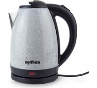 Grafner Bouilloire en acier inoxydable, 2200 watts, 1,7 litres, corps massif, élément chauffant caché en acier inoxydable, base 360°, sans BPA, protection contre la surchauffe, protection contre la ma
