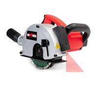Grafner Fraiseuse murale laser puissante 1700 W avec 4000 tr/min, comprend 2 disques de coupe diamant de 150 mm de diamètre, extraction de poussière, largeur de rainure 14-29 mm, profondeur de rainure