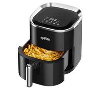 Grafner Friteuse à air chaud numérique XL, 3,6 l, 1200 W, écran tactile LED, 7 programmes, système de cuisson à 360°, minuterie, revêtement antiadhésif, friteuse sans graisse, Airfryer sans huile